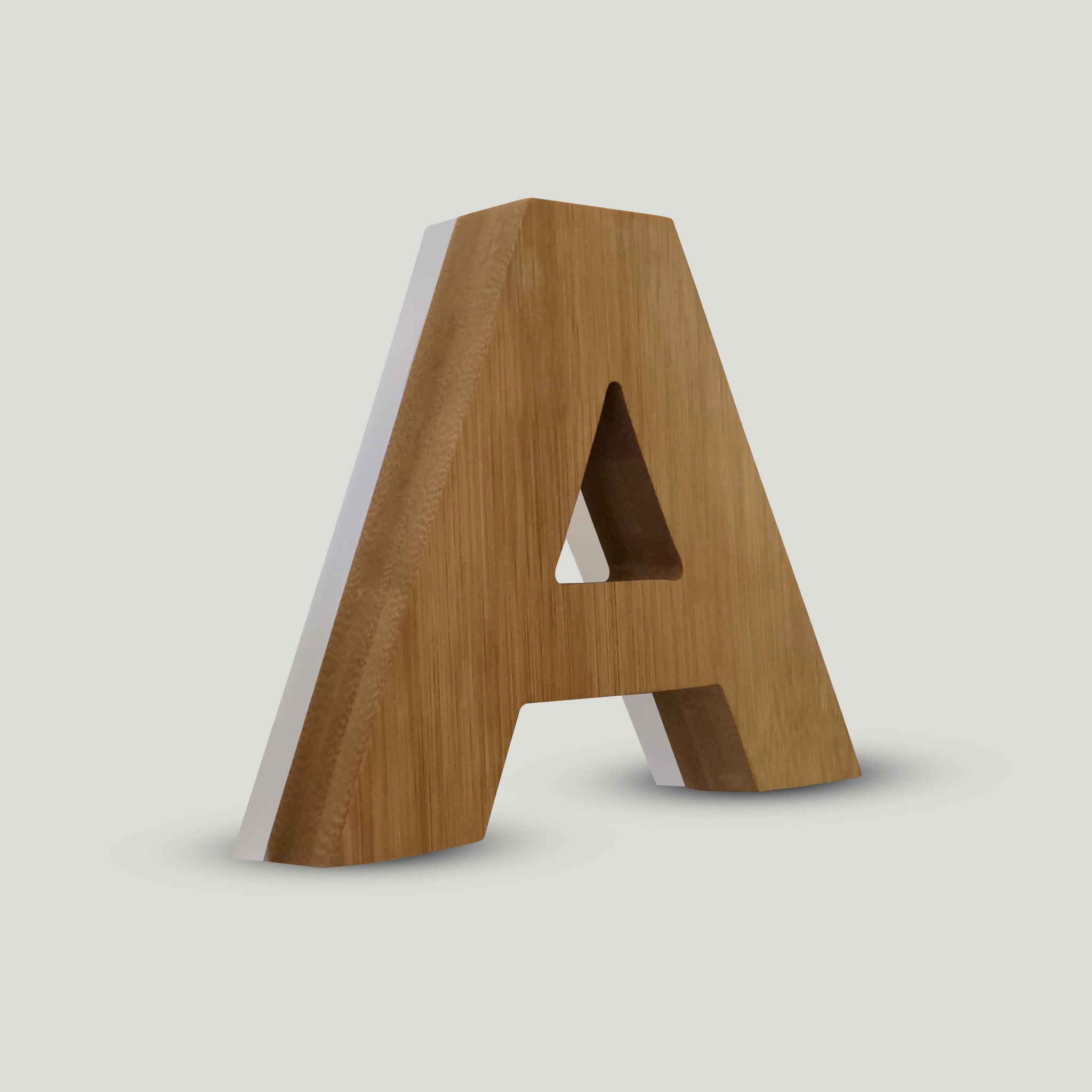 εικόνα του Channel Letters Wood front with acrylic base and backlight CB0116YM