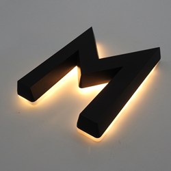 Show details for Channel Letters All in methacrylate, painted front and side light C0115Y Picture of Channel Letters All in methacrylate, painted front and side light C0115Y