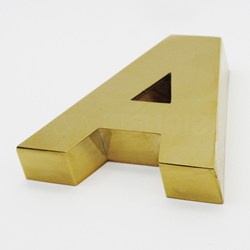 Pokaż szczegóły dla Channel Letters Shiny gold blind letter 2009B Obraz Channel Letters Shiny gold blind letter 2009B