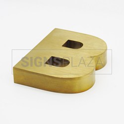 Imagem de Channel Letters Satin gold blind letter 2010B  