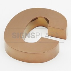εμφάνιση λεπτομερειών για Channel Letters Shiny copper blind letter 2005B εικόνα του Channel Letters Shiny copper blind letter 2005B