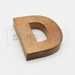 Bild von Channel Letters Satin copper blind letter 2006B