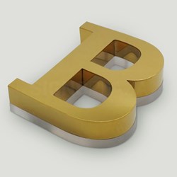 Mostrar detalles de Letras Corpóreas Acero con base metacrilato 0022 Imagen de Letras Corpóreas Acero con base metacrilato 0022
