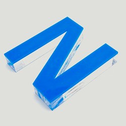 Picture of Channel Letters Side transparent methacrylate with color methacrylate front 2020M